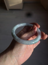 Load image into Gallery viewer, 58mm certified 100% natural type A light green/white round cut jadeite jade bangle AZ101-2808
