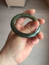 Load image into Gallery viewer, 50mm Certified Type A 100% Natural dark green/gray/black Jadeite Jade bangle PA7-3457 ($19.99 group)