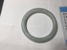 Load image into Gallery viewer, 56.4mm certified 100% natural Type A light green white purple round cut jadeite jade bangle AA119-4911