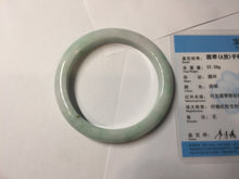 Load image into Gallery viewer, 60mm Certified Type A 100% Natural sunny green white Jadeite bangle PA262-3840