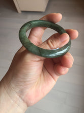 Load image into Gallery viewer, 50mm Certified Type A 100% Natural dark green/gray/black Jadeite Jade bangle PA7-3457 ($19.99 group)