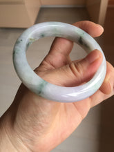 Load image into Gallery viewer, 55.6mm Certified type A 100% Natural sunny green/purple/yellow(Fu LU SHOU) Jadeite bangle BN41-5127