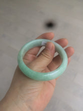 Load image into Gallery viewer, 55.7mm 100% natural Type A sunny green/brown/white jadeite jade bangle AX46-2830
