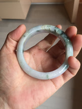 Load image into Gallery viewer, 55.6mm Certified type A 100% Natural sunny green/purple/yellow(Fu LU SHOU) Jadeite bangle BN41-5127