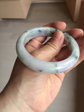 Load image into Gallery viewer, 55.6mm Certified type A 100% Natural sunny green/purple/yellow(Fu LU SHOU) Jadeite bangle BN41-5127