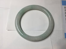 Load image into Gallery viewer, 57mm Certified type A 100% Natural sunny green/white round cut Jadeite bangle BN77-9819