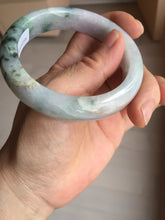 Load image into Gallery viewer, 55.6mm Certified type A 100% Natural sunny green/purple/yellow(Fu LU SHOU) Jadeite bangle BN41-5127