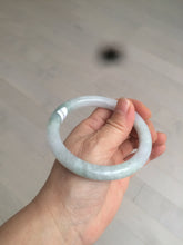 Load image into Gallery viewer, 58mm certified 100% natural type A light green/white round cut jadeite jade bangle AZ101-2808