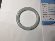 Load image into Gallery viewer, 56.4mm certified 100% natural Type A light green white purple round cut jadeite jade bangle AA119-4911