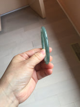 Load image into Gallery viewer, 55.5mm Type A 100% Natural dark green/blue/gray/black Guatemala slim round cut Jadeite bangle PJ102