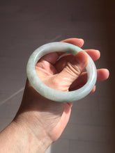 Load image into Gallery viewer, 58.5mm Certified Type A 100% Natural icy watery green/purple chubby Jadeite Jade bangle PB246-9529