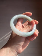 Load image into Gallery viewer, 58.5mm Certified Type A 100% Natural icy watery green/purple chubby Jadeite Jade bangle PB246-9529