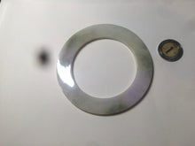 Load image into Gallery viewer, 58mm certified Type A 100% Natural green/purple/yellow flat style Jadeite jade bangle C89-2