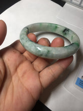 Load image into Gallery viewer, 58mm Certified Type A 100% Natural white/light purple/sunny green Jadeite Jade bangle BM65-5076