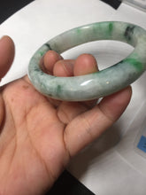 Load image into Gallery viewer, 58mm Certified Type A 100% Natural white/light purple/sunny green Jadeite Jade bangle BM65-5076
