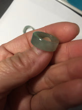 Load image into Gallery viewer, 14.3-17.3mm 100% natural type A icy watery light green jadeite jade band ring beads group BL10