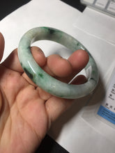 Load image into Gallery viewer, 58mm Certified Type A 100% Natural white/light purple/sunny green Jadeite Jade bangle BM65-5076