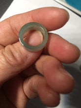 Load image into Gallery viewer, 14.3-17.3mm 100% natural type A icy watery light green jadeite jade band ring beads group BL10