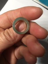 Load image into Gallery viewer, 14.3-17.3mm 100% natural type A icy watery light green jadeite jade band ring beads group BL10