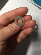 Load image into Gallery viewer, 14.3-17.3mm 100% natural type A icy watery light green jadeite jade band ring beads group BL10