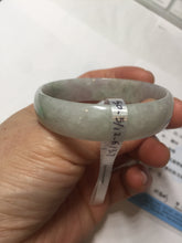 Load image into Gallery viewer, 50.5mm certified 100% natural Type A sunny green/light purple jadeite jade bangle PC42-0687