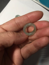 Load image into Gallery viewer, 14.3-17.3mm 100% natural type A icy watery light green jadeite jade band ring beads group BL10