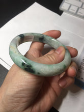 Load image into Gallery viewer, 58mm Certified Type A 100% Natural white/light purple/sunny green Jadeite Jade bangle BM65-5076