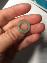 Load image into Gallery viewer, 14.3-17.3mm 100% natural type A icy watery light green jadeite jade band ring beads group BL10