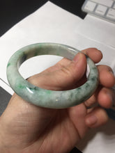 Load image into Gallery viewer, 58mm Certified Type A 100% Natural white/light purple/sunny green Jadeite Jade bangle BM65-5076