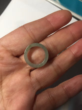 Load image into Gallery viewer, 14.3-17.3mm 100% natural type A icy watery light green jadeite jade band ring beads group BL10