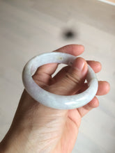 Load image into Gallery viewer, 53.2mm Certified type A 100% Natural light green/purple Jadeite bangle AZ87-1632