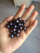 Load image into Gallery viewer, 10–10.5mm Genuine Cultured Freshwater Black Peacock Purple Pearl Pendant, High-Luster AW59 Add-On Item, Not Sold Individually