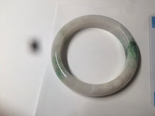 Load image into Gallery viewer, 57mm Certificated Type A 100% Natural white/sunny green/purple jadeite jade bangle C90-9145