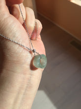 Load image into Gallery viewer, 14.3-17.3mm 100% natural type A icy watery light green jadeite jade band ring beads group BL10