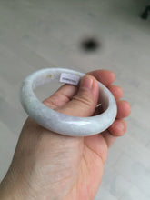 Load image into Gallery viewer, 53.2mm Certified type A 100% Natural light green/purple Jadeite bangle AZ87-1632