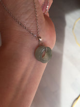 Load image into Gallery viewer, 14.3-17.3mm 100% natural type A icy watery light green jadeite jade band ring beads group BL10