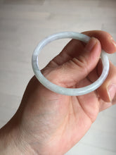 Load image into Gallery viewer, 50.5mm certified 100% natural icy watery Type A green/purple/white slim jadeite jade bangle PB138-5468