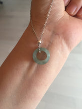 Load image into Gallery viewer, 14.3-17.3mm 100% natural type A icy watery light green jadeite jade band ring beads group BL10