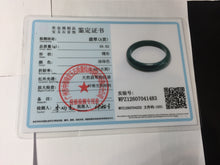 Load image into Gallery viewer, 59.8mm Certified Type A 100% Natural dark green/blue/gray/black Guatemala Jadeite bangle PJ140-1483