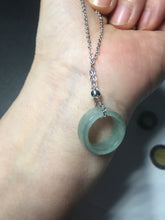 Load image into Gallery viewer, 14.3-17.3mm 100% natural type A icy watery light green jadeite jade band ring beads group BL10