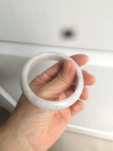 Load image into Gallery viewer, 53.2mm Certified type A 100% Natural light green/purple Jadeite bangle AZ87-1632