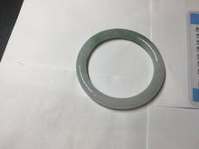 Load image into Gallery viewer, 54.4mm certified 100% natural Type A light green white purple round cut jadeite jade bangle AA121-4903