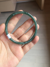 Load image into Gallery viewer, 59.5mm Certified Type A 100% Natural dark green/blue/gray/black Guatemala Jadeite bangle PJ97-3444