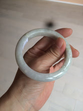 Load image into Gallery viewer, 55.6 mm Certified type A 100% Natural light green Jadeite bangle AZ86-1636