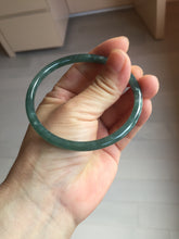 Load image into Gallery viewer, 59.5mm Certified Type A 100% Natural dark green/blue/gray/black Guatemala Jadeite bangle PJ97-3444