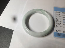 Load image into Gallery viewer, 58.4mm certified Type A 100% Natural light green white Jadeite Jade bangle AF90-2939