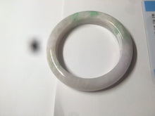 Load image into Gallery viewer, 59.5mm Certificated Type A 100% Natural white/sunny green/purple jadeite jade bangle H114-9141