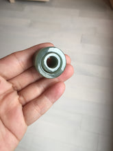 Load image into Gallery viewer, 100% natural type A black/dark green/gray (油青) broad jadeite jade band ring thumb ring bead set BN79