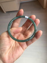 Load image into Gallery viewer, 59.5mm Certified Type A 100% Natural dark green/blue/gray/black Guatemala Jadeite bangle PJ97-3444