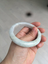 Load image into Gallery viewer, 55.6 mm Certified type A 100% Natural light green Jadeite bangle AZ86-1636